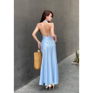 Đầm yếm lụa đuôi cá Mevauyen