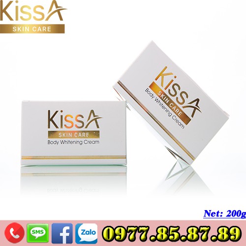 Kem dưỡng trắng da toàn thân Collagen KissA (200g)