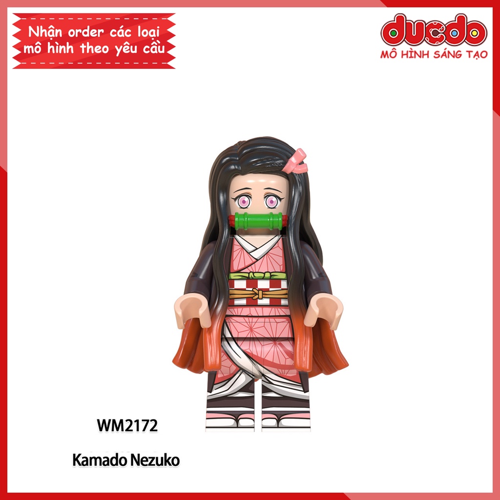 Minifigures nhân vật trong Thanh guơm diệt quỷ Kimetsu No Yaiba - Đồ chơi Lắp ghép Xếp hình Mini Mô hình WM WM6116