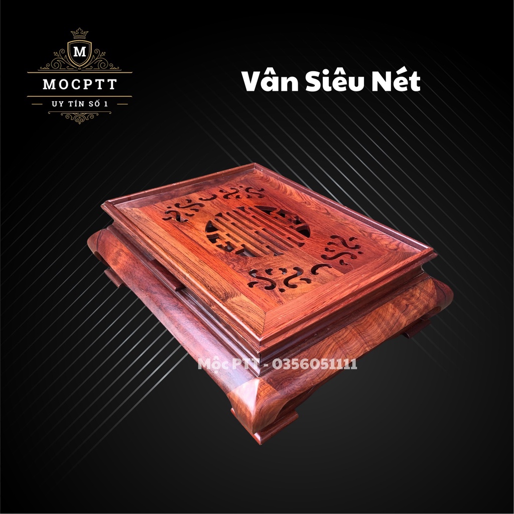Khay Trà Gỗ Hương , Gỗ Cẩm mẫu Trơn VIP trang trí phòng khách phòng làm việc , đồ dùng để ấm chén , uống trà