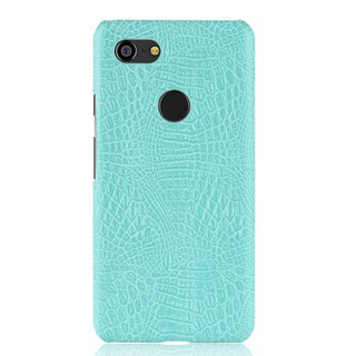 For Google Pixel 3 Case Crocodile Pattern Skin Hard Cover