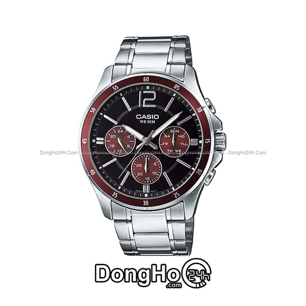 Đồng Hồ Nam Casio MTP-1374D-5A Dây Kim Loại Nhiều Màu.