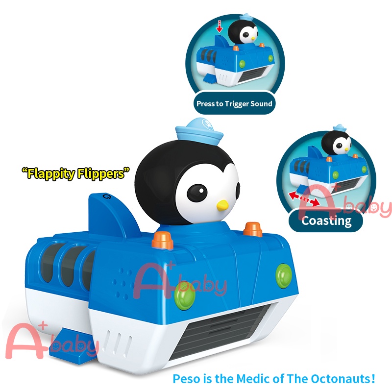The Octonauts Bộ Đồ Chơi Quầy （Barnacles / Kwazii / Peso / Dashi） Chính Hãng Có Âm Thanh