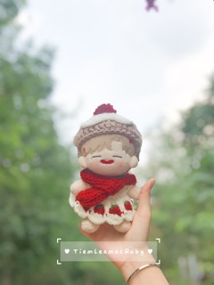 Khăn choàng len cho doll 10,15,20cm