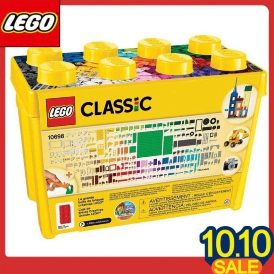 Đồ chơi LEGO CLASSIC Thùng Gạch Lớn Classic Sáng Tạo 10698 (790 chi tiết)