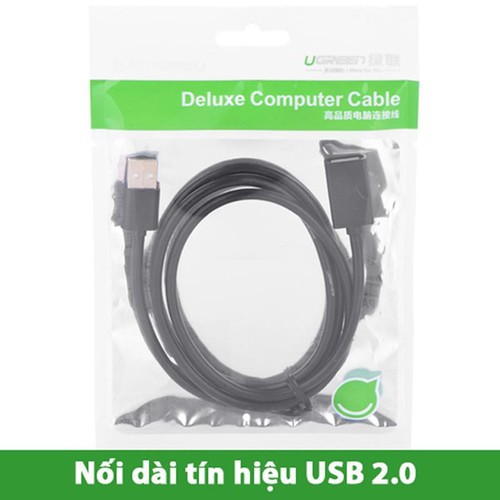 Dây Nối dài USB 2.0 (1 đầu đực, 1 đầu cái) Dài 2m UGREEN 10316 - Hàng Chính Hãng