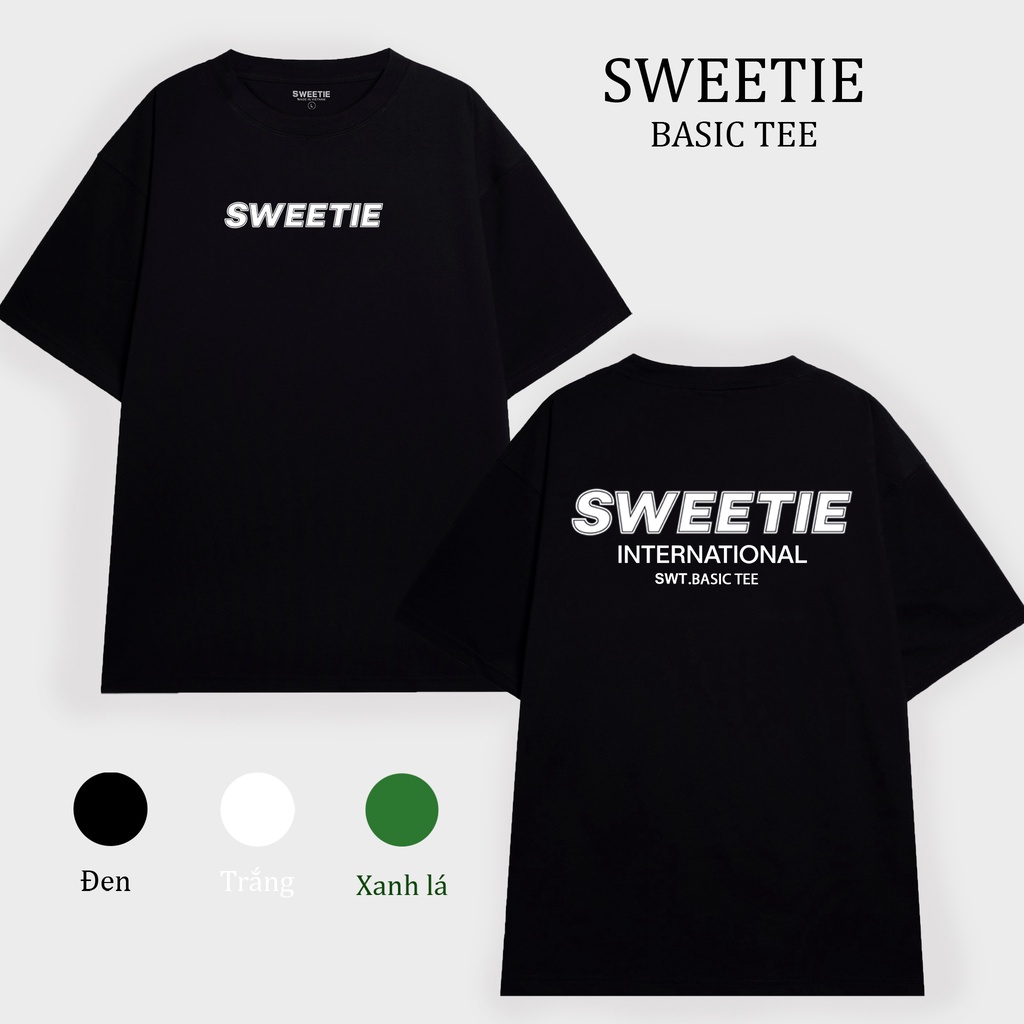 Áo thun SWEETIE BASIC Tee - Black - Unisex