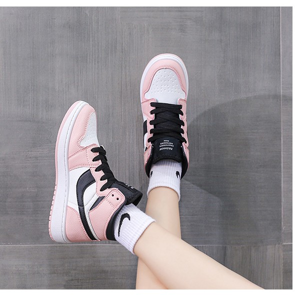 Giày nữ sneaker, giày nữ thể thao bóng rổ cao cổ hot trend 2022 BM006 | BigBuy360 - bigbuy360.vn
