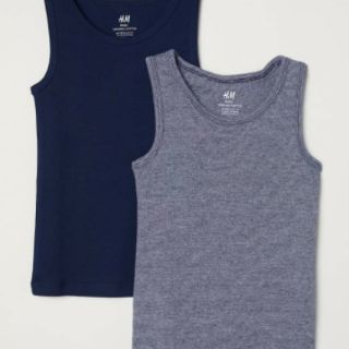 Set 2 áo ba lỗ bé trai hm