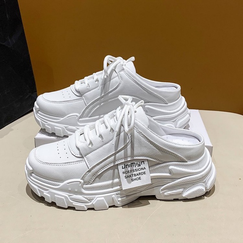 Giày MWC 0692 - Giày Sục Thể Thao Nữ, Sneaker Da Trơn Đế Cao Trẻ Trung Năng Động