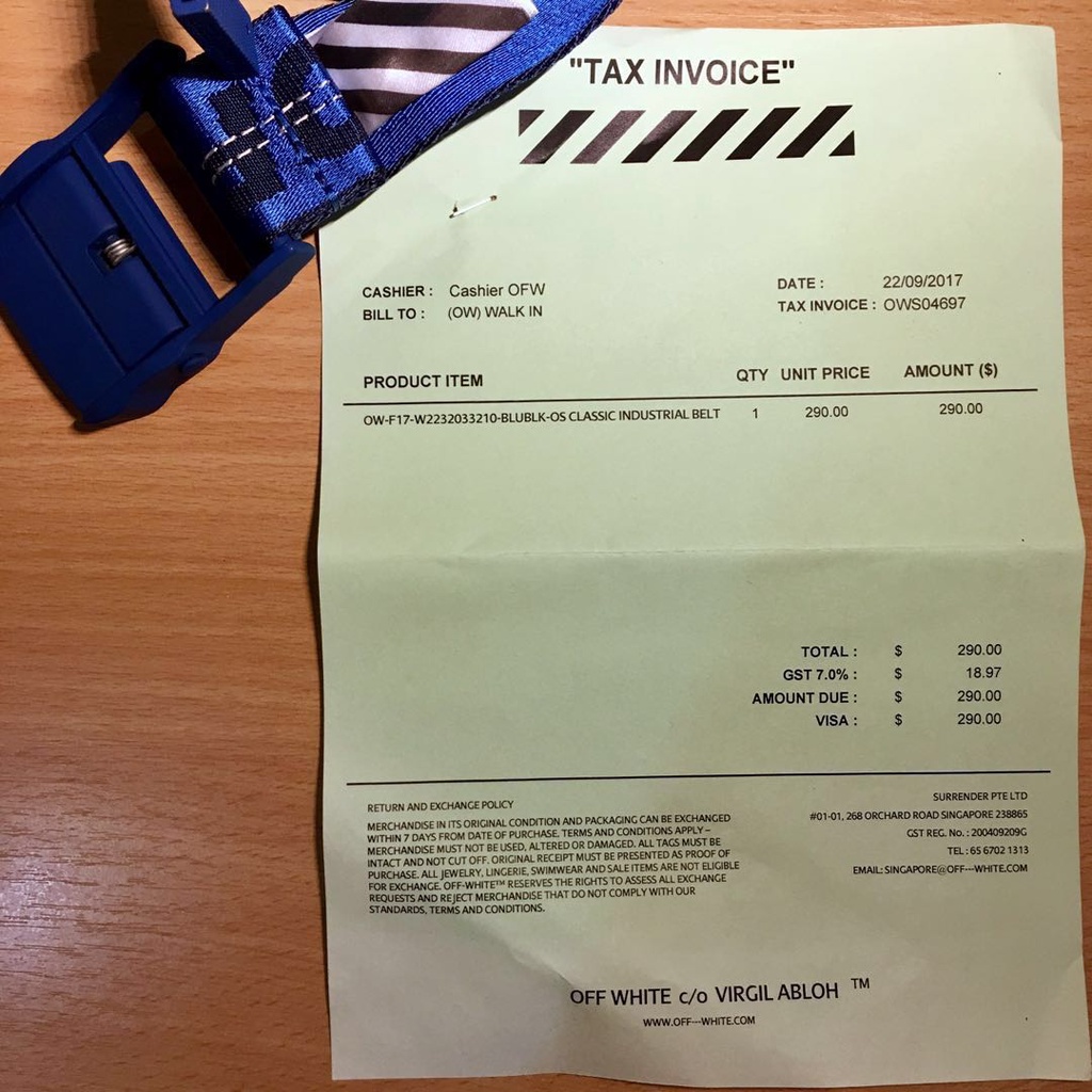 Áo thun Off White, Áo tee OW phối màu Blue Pink, chất liệu Cotton, màu đen BapeVN