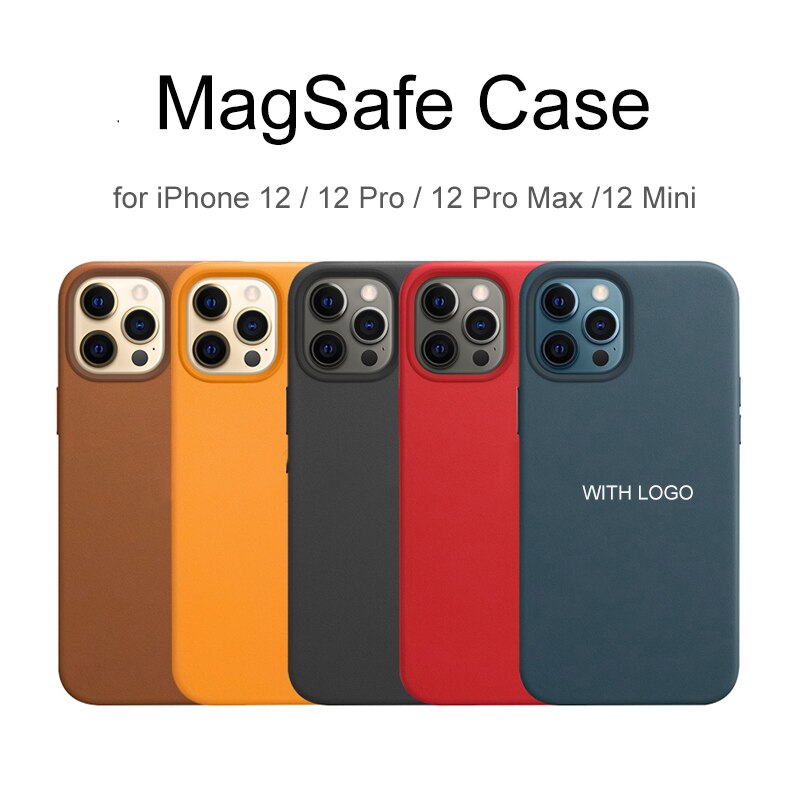 Ốp điện thoại HOCE da từ tính in logo thích hợp cho iPhone 12 13 14Pro Max 12 13 Mini