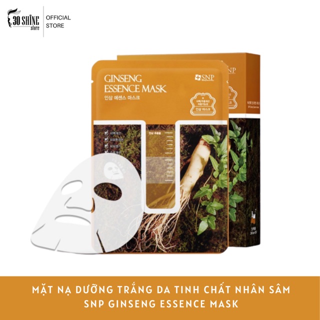 Mặt nạ dưỡng da SNP Tinh Chất Nhân Sâm - Sâm Núi - Hồng Sâm GINSENG ESSENCE MASK - 25ml