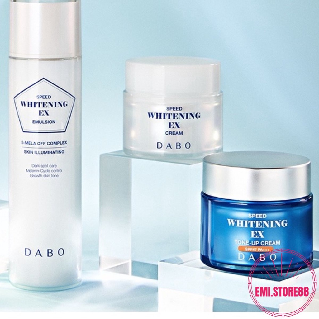 Bộ Dưỡng Trắng Da Mặt nhanh Dabo Speed Whitening Ex Dưỡng trắng da nhanh, mờ nếp nhăn, giảm tàn nhang, thâm nám