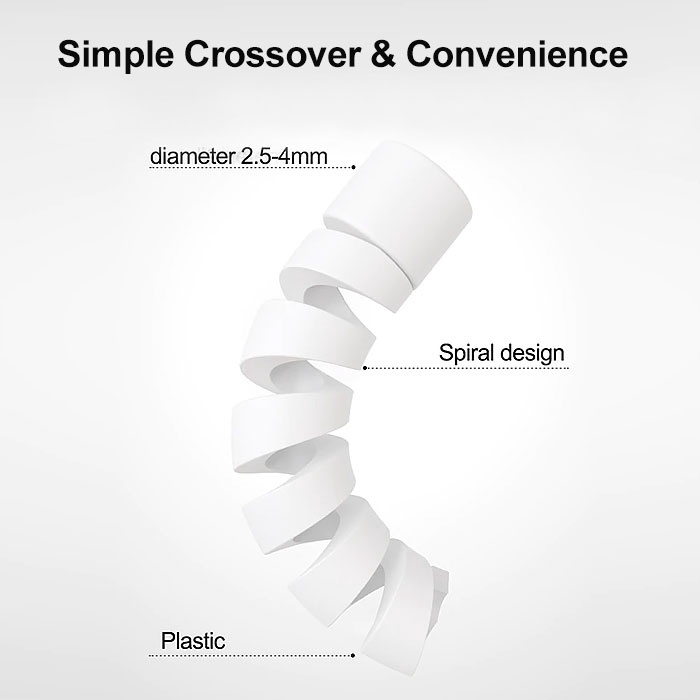 Bộ 10 Vỏ Bọc Bảo Vệ Dây Cáp Tai Nghe/ Cáp Sạc Kiểu Xoắn Ốc Pelindung Kabel