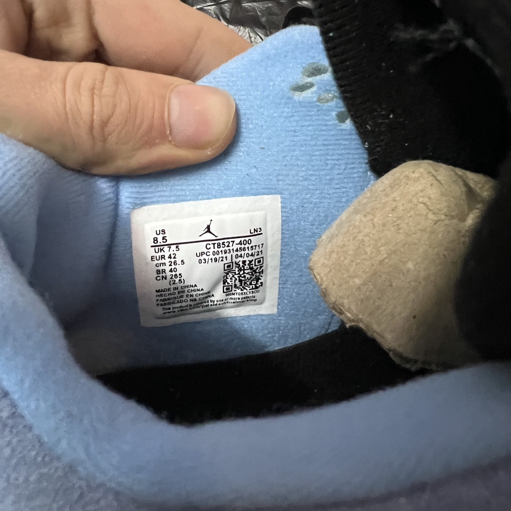 Giày Sneaker Jordan 4 Retro “University Blue” - Bản Tiêu Chuẩn