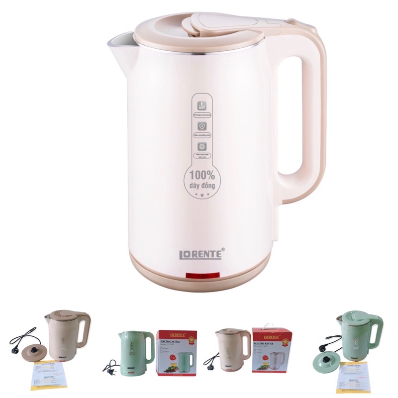Ấm Siêu Tốc Lorente LT-3055 1500W 2.5L-Ấm Siêu Tốc Chính Hãng-BH 12Tháng