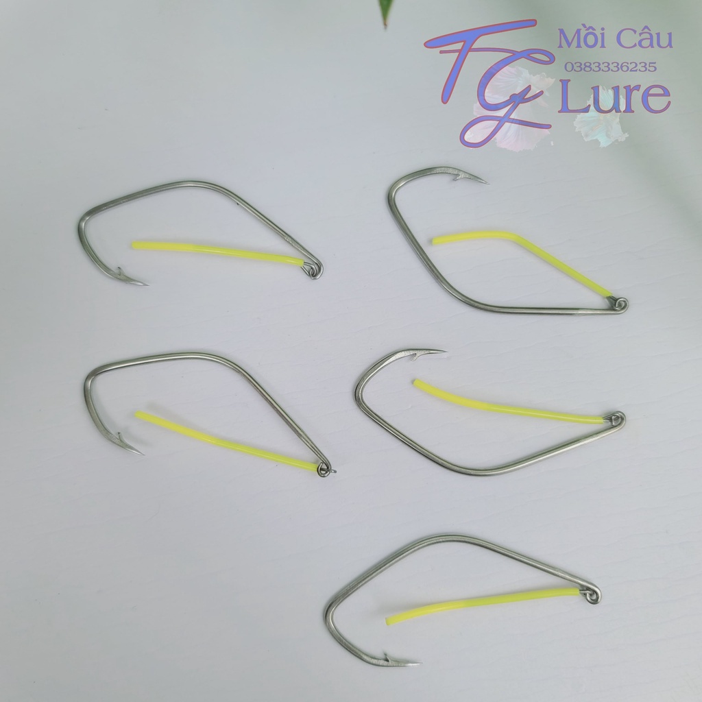 Combo 5 cái Lưỡi Câu Cá Lóc - Dáng Hàm Chó 1ly8