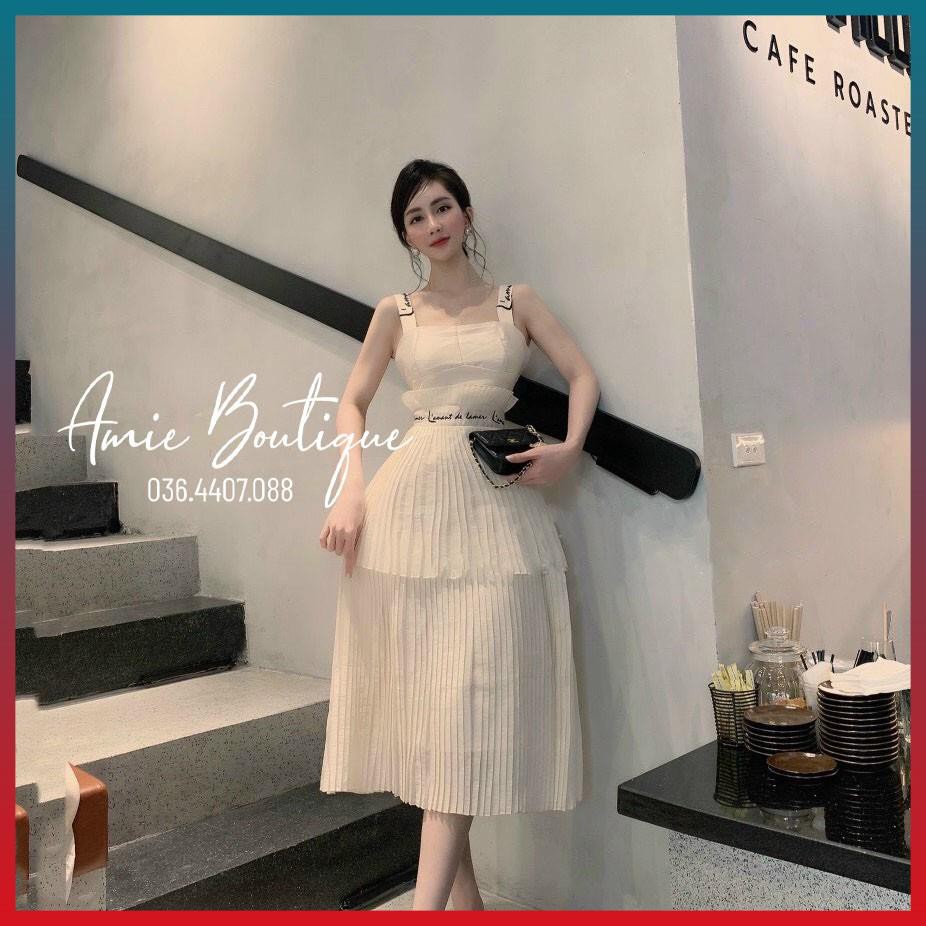 Váy Xếp Ly Nữ Đầm Nữ Dập Ly Thêu Tay Tinh Tế Lịch Sự Sang Chảnh | BigBuy360 - bigbuy360.vn