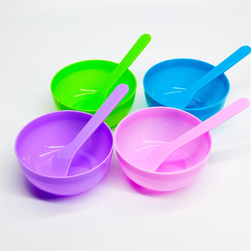 Bộ Bát + Muỗng Khuấy + Tô Khuấy Mặt Nạ Bằng Nhựa Mềm Chất Lượng Cao