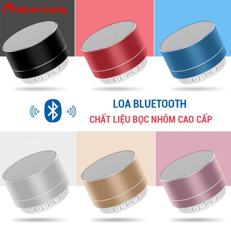 [siêu rẻ] Loa Bluetooth A10 Mini Vỏ Nhôm Di Động Hỗ Trợ Thẻ Nhớ ( CÓ BÁN BUÔN SỈ LẺ GIÁ HẤP DẪN)