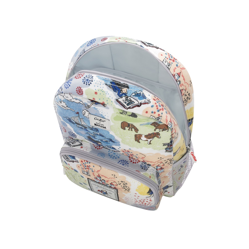 Cath Kidston - Ba lô cho bé /Kids Classic Large Backpack with Mesh Pocket - New Worlds Scenic - Multi -1047349