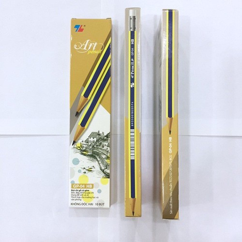 Bút chì gỗ HB Thiên Long GP-04 - Hộp 10 cây