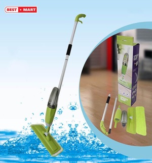 Cây lau nhà có bình xịt