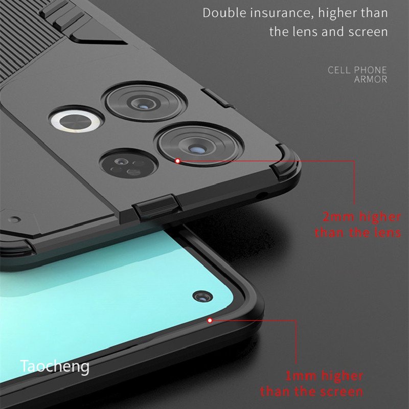 Ốp Lưng Giáp Cứng Có Chân Chống Ngang Cho Điện Thoại OnePlus 10T 10 T 10Pro Ace Pro 5G