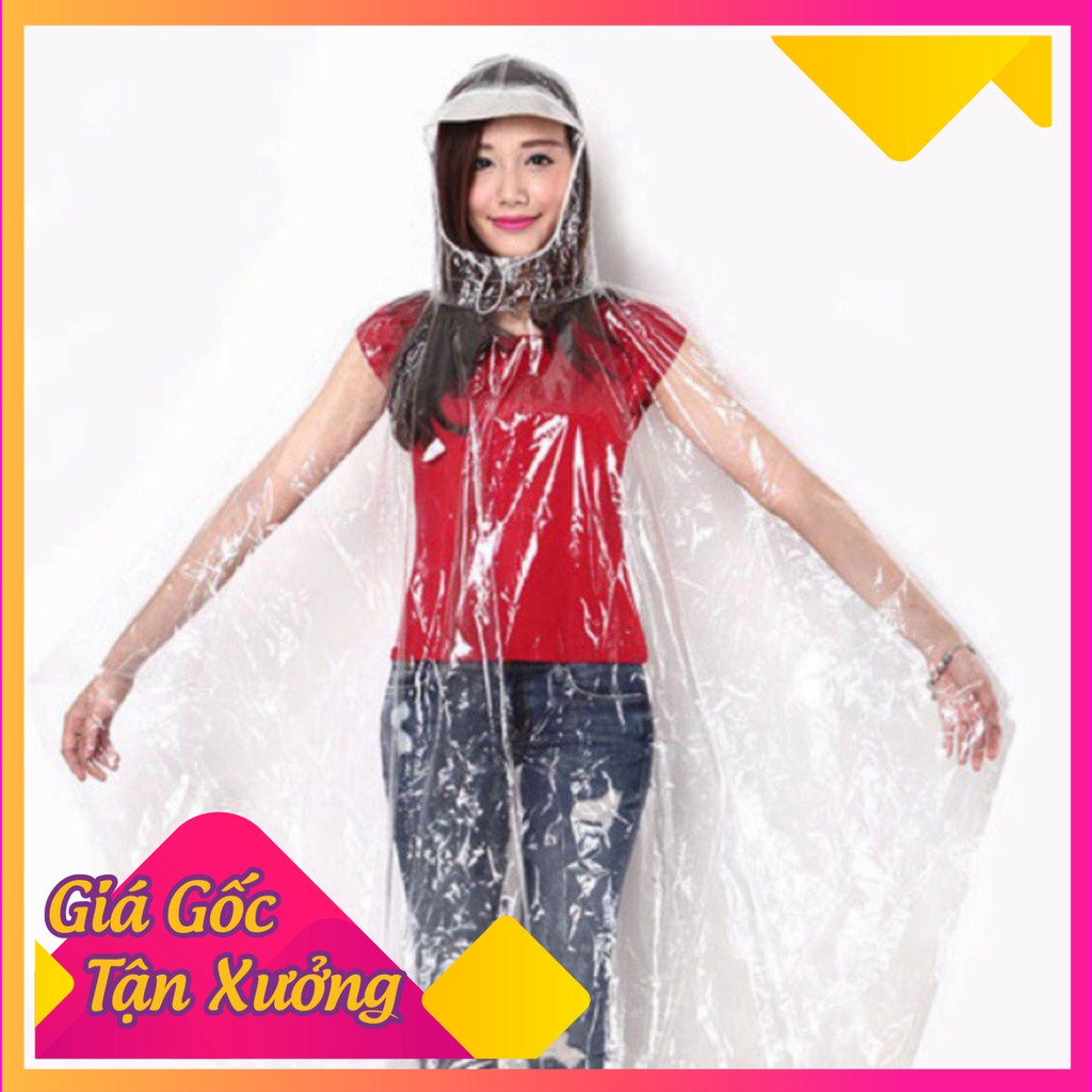 (FREE SHIP)+ FREESHIP [KM] Áo mưa đơn trong suốt nhựa vi sinh có khẩu trang (DC) GIÁ TỐT CHỈ CÓ Ở TIỆN ÍCH SHOP GIÁ TỐT 