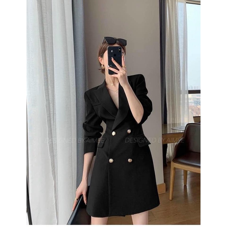 Váy Vest cúc đi tiệc, tổng tài, tiểu thư cho nữ