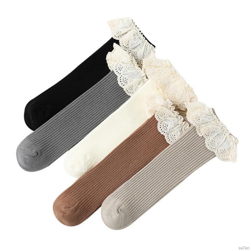 Vớ cotton viền ren dành cho bé 0-8 tuổi