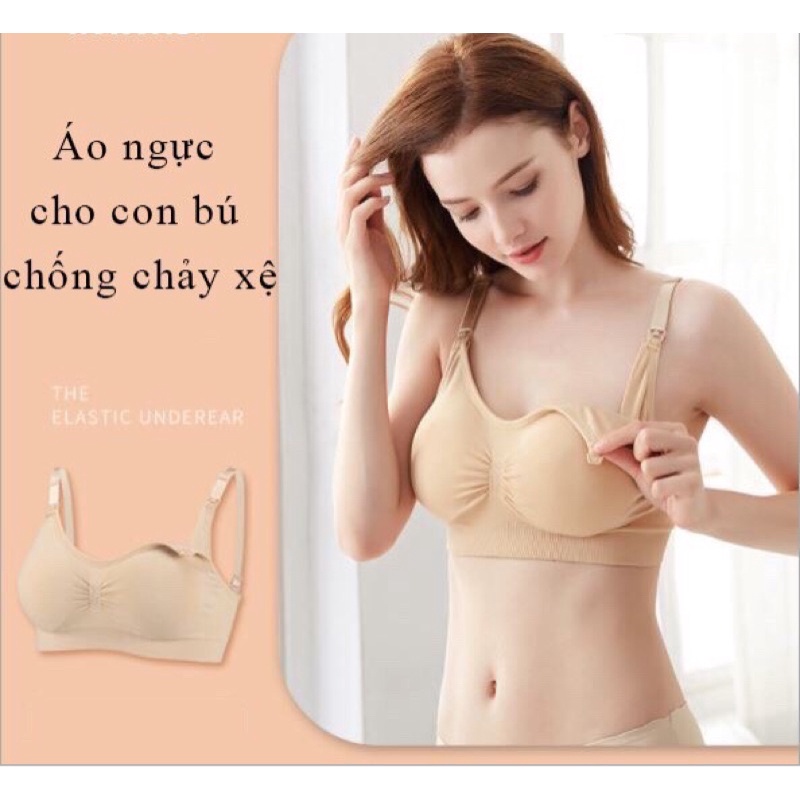 Áo ngực bra mặc bầu và sau sinh cho mẹ-có nút mở cho bé ti