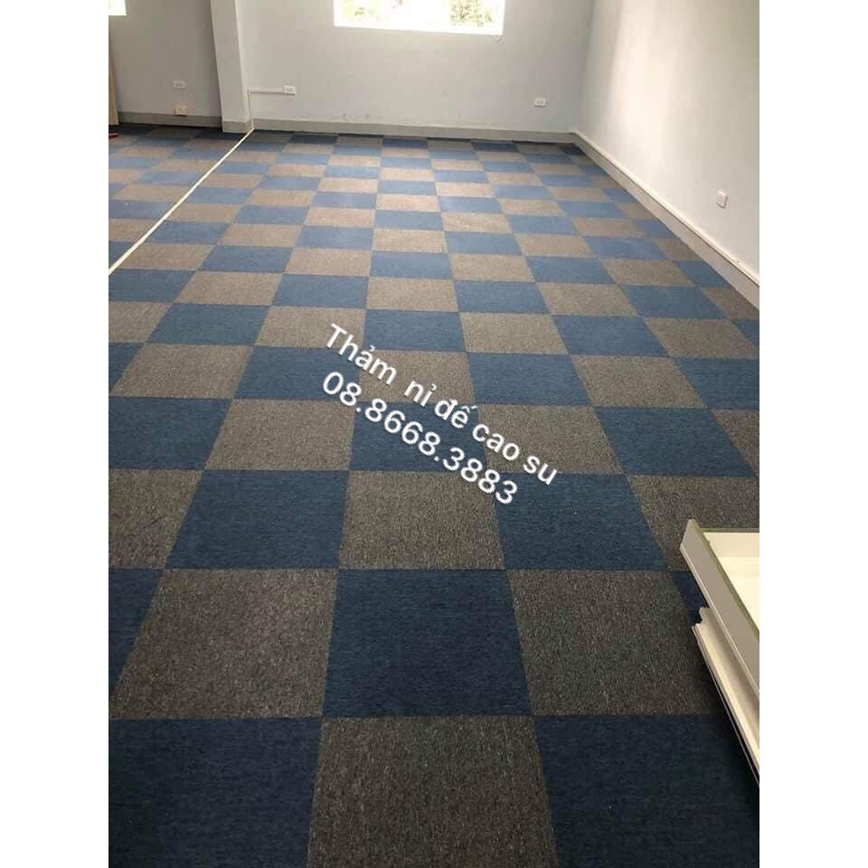 1 Thảm nỉ ghép đế cao su 50x50 CAO CẤP
