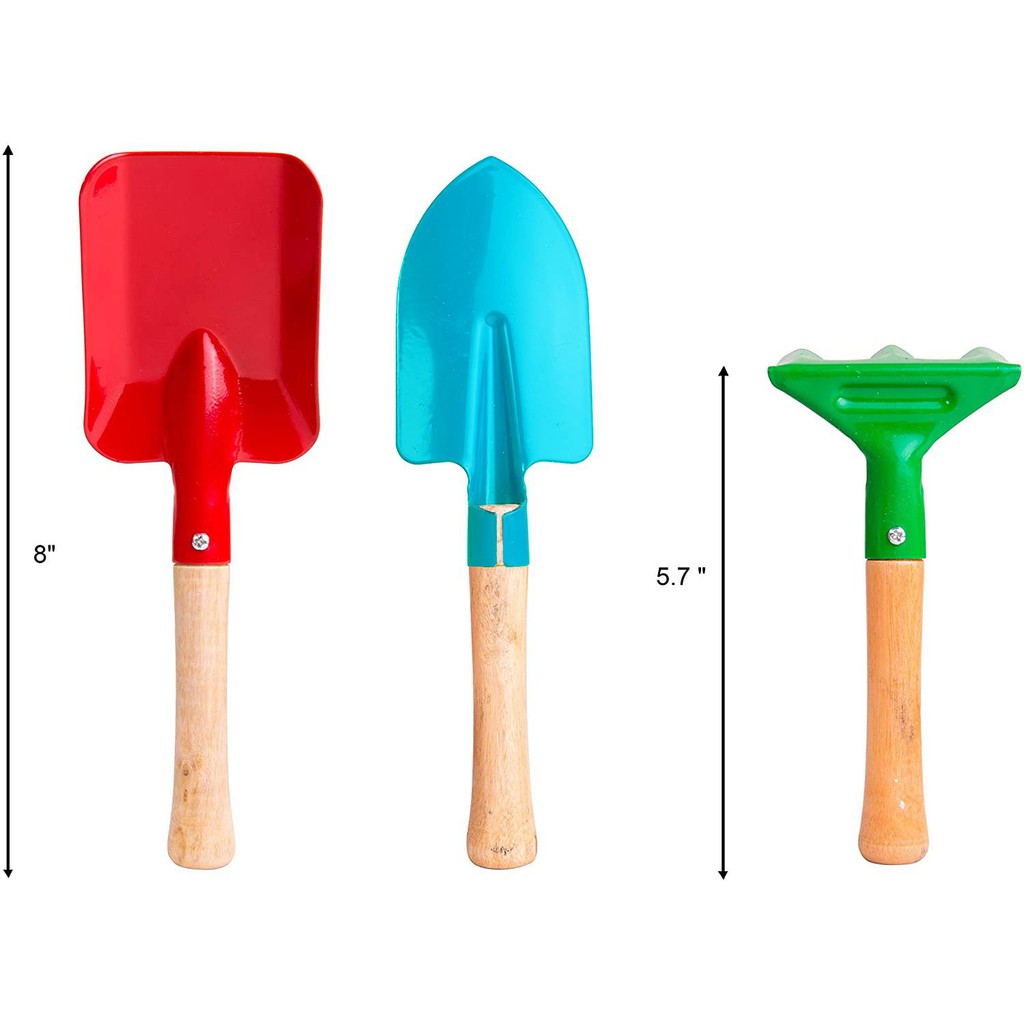 Bộ Dụng Cụ Cuốc Xẻng Làm Vườn Trồng Cây Mini 03 Chiếc - Home Basics