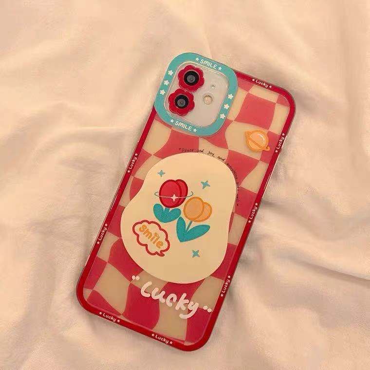 Ốp Điện Thoại TPU Mềm Trong Suốt Họa Tiết Hoa Cho IPhone 13 Pro Max Case/ 12/ 11/ XS/ XR/ X/ 8/ 7 Plus Mini