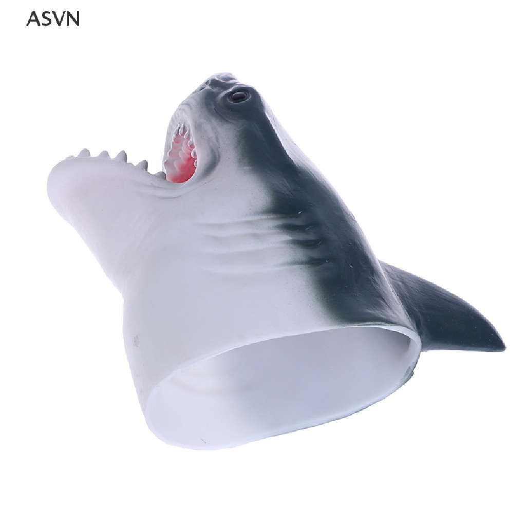 Con rối tay kiểu cá mập bằng cao su mềm thú vị