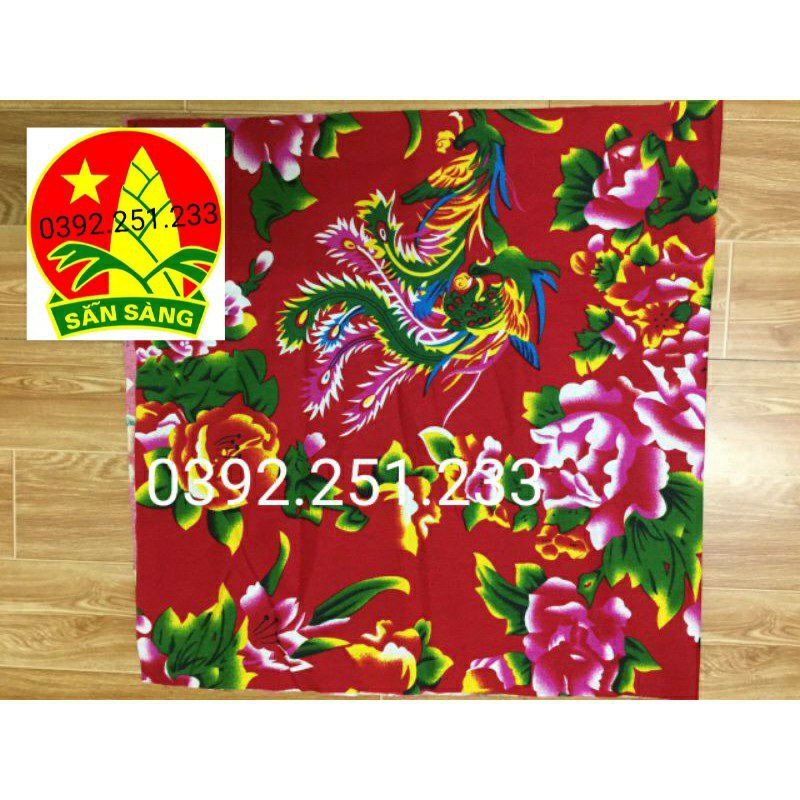 Vải chăn con công khổ 1m6 vải 100% Côtton hàng đẹp dày nhất hiện nay tại Hà Nội