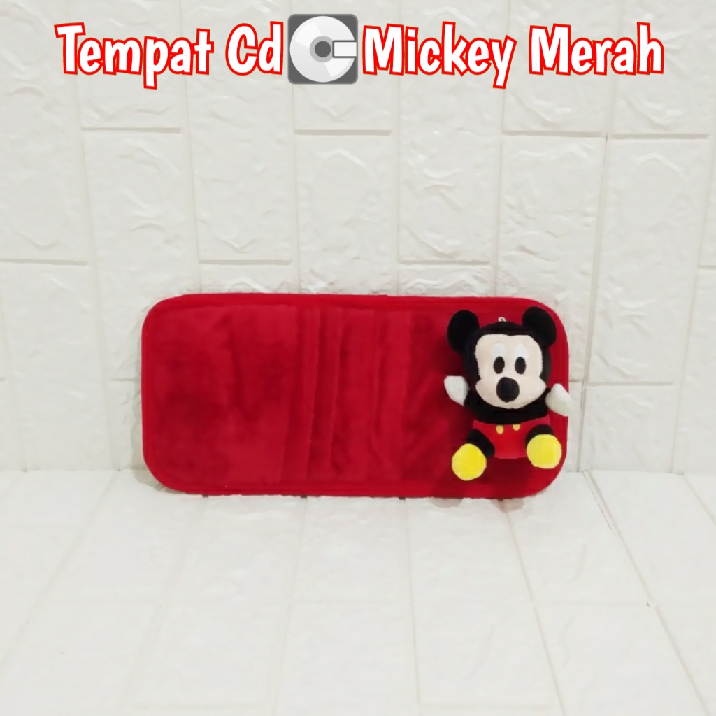 Vỏ Bọc Đĩa CD In Hình Chuột Mickey Tiện Dụng Cho Xe Hơi