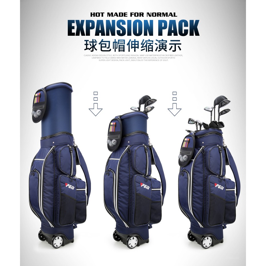 TÚI GẬY GOLF - PGM LIGHT WEIGHT RETRACTABLE GOLF BAG - QB051