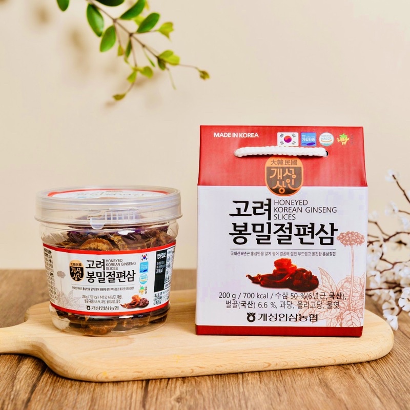 Sâm Lát Tẩm Mật Ong Hộp 200gr Nonghyup HÀN QUỐC