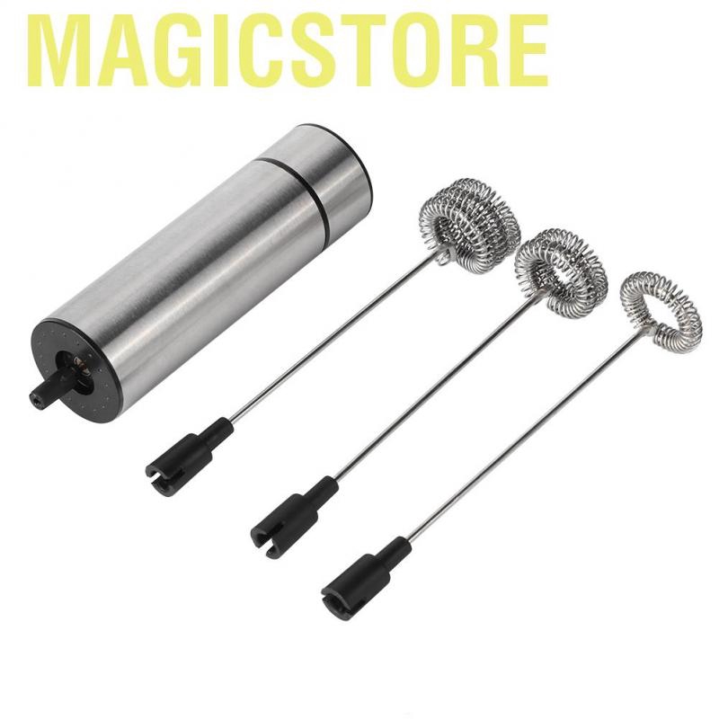 Magicstore Stainless Steel Coffee Stirrer Mixer Blender Electric Egg Beater Milk Frother Home Kitchen Utensils