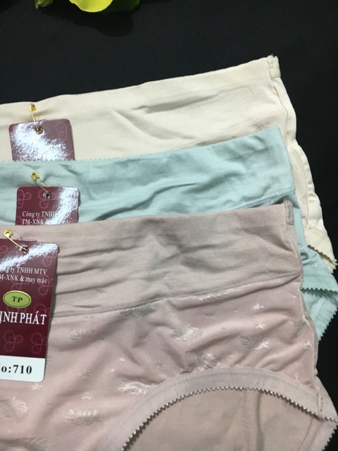 Set 10 Quần lót nữ Thịnh Phát lưng cao, quần chíp nữ cotton
