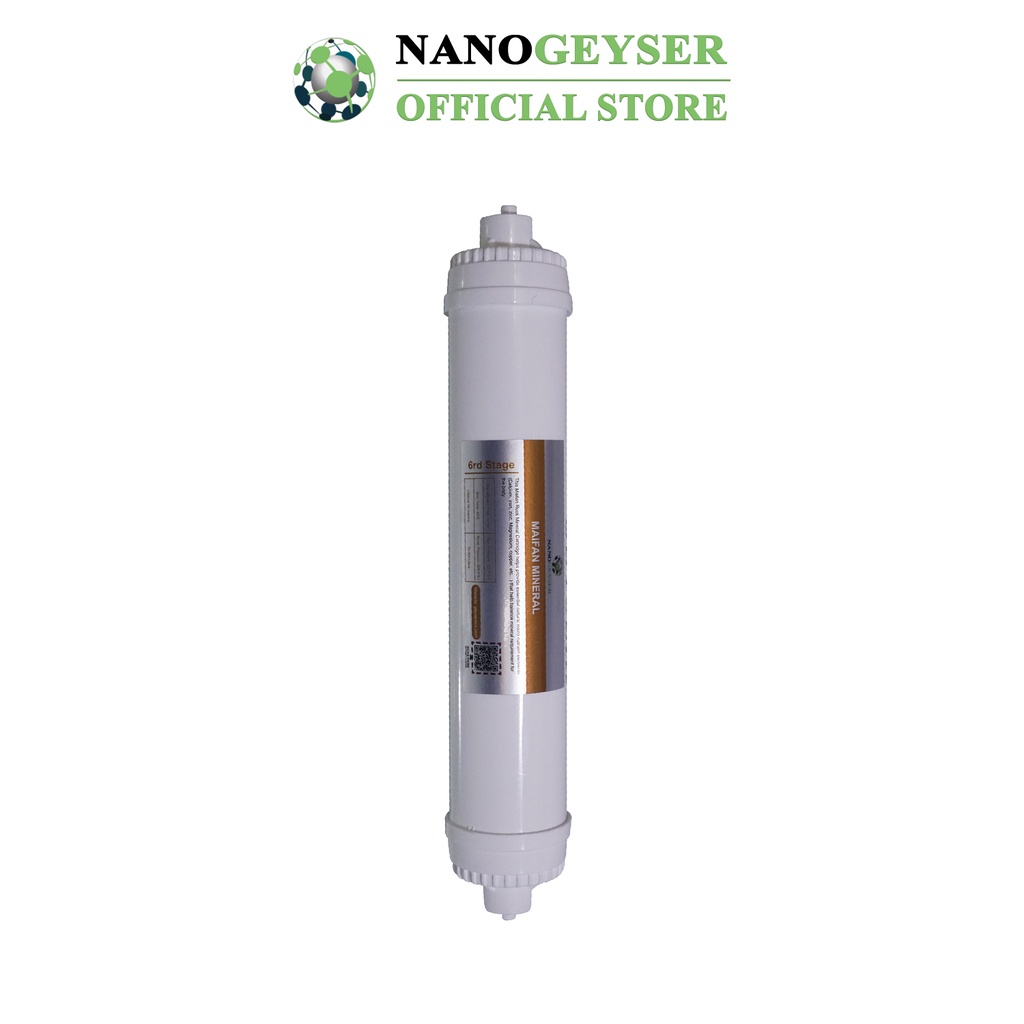 Lõi Maifan Mineral Nano Geyser, Bổ sung Khoáng cho nước, Dùng cho các dòng máy lọc nước RO, NANO, UF, Kangaroo, Karofi