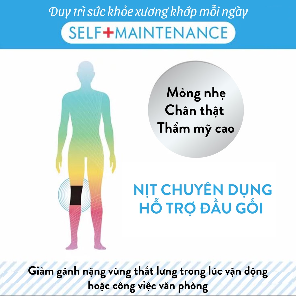 Bó gối bảo vệ khớp gối Fukuske tránh trấn thương khi hoạt động mạnh chơi thể thao, gym - Bahachiha