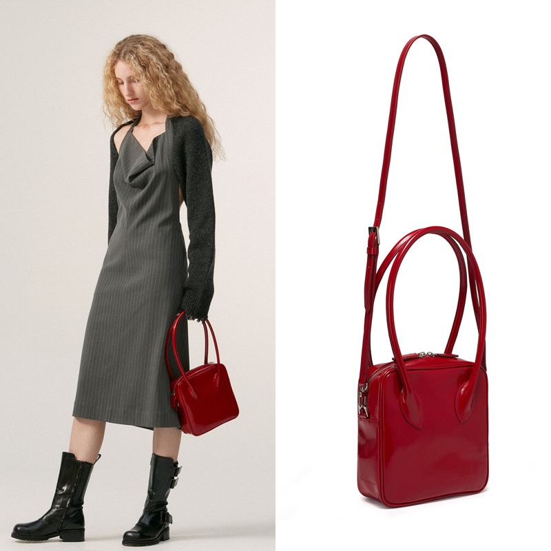 Túi đeo chéo IELGY hình vuông cỡ nhỏ thiết kế đơn giản dễ phối đồ thời trang cho nữ