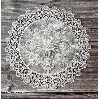 Mua Landecor - Tấm lót ren trắng họa tiết hoa hồng - TLR034
