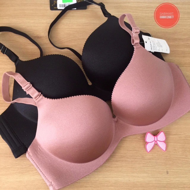 Áo ngực Thái Lan Sisterhood có gọng quả vát, mềm mại, chất liệu xu đúc không viền, độn dày 1,5cm nâng, 2 khuy gài 948