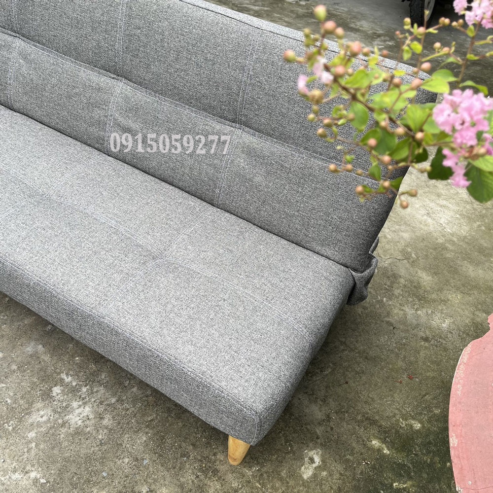 Ghế Sofa giường đa năng mã GBMX1M75 chất vải bố màu lông chuột kích thước từ 1m75 đến 2m giao toàn quốc giá rẻ