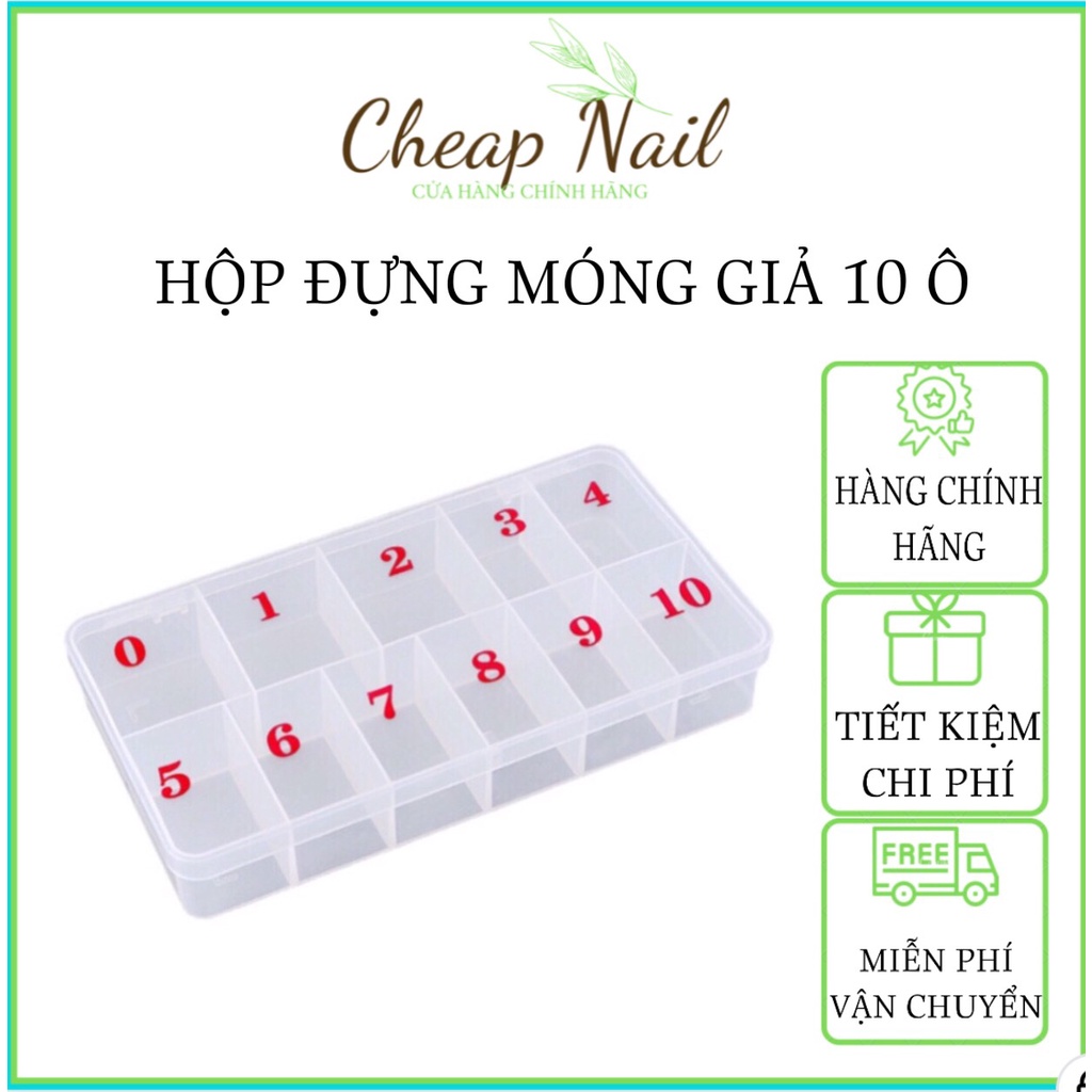 Hộp đựng móng 10 ô